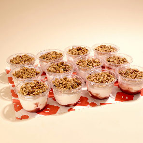 Meal card cover for: Granola Pots Platter (serves 12)