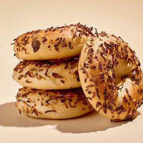 Meal card cover for: Pack of 4 Onion Bagels