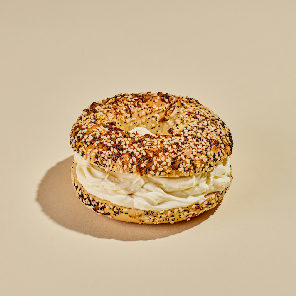 Meal card cover for: Cream Cheese Bagel