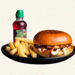 Meal card cover for: Naughty Burger Meal