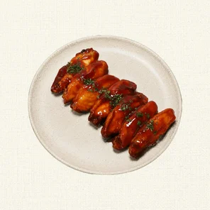 Meal card cover for: Smoky Glazed Wings