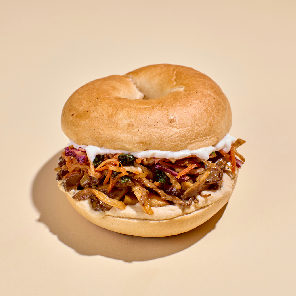 Meal card cover for: NEW! Sticky Soy Mushroom Bagel