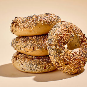 Meal card cover for: Pack of 4 Everything Bagels