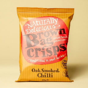 Meal card cover for: Brown Bag Crisps Oak Smoked Chilli