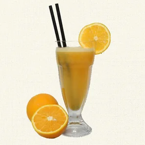Meal card cover for: Orange Juice