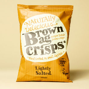 Meal card cover for: Brown Bag Crisps Lightly Salted