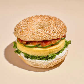 Meal card cover for: NEW! Omelette Stack Bagel