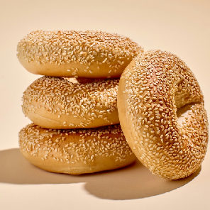Meal card cover for: Pack of 4 Sesame Seed Bagels
