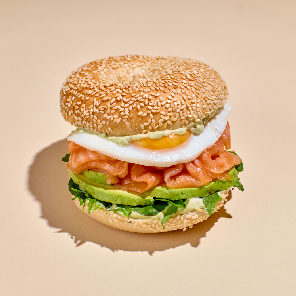Meal card cover for: NEW! Salmon Breakfast Bagel