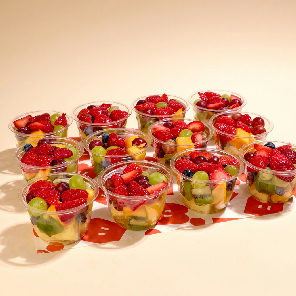 Meal card cover for: Fruit Pot Platter (serves 12)