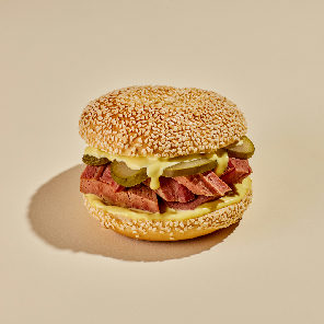 Meal card cover for: Salt Beef Bagel
