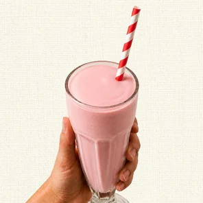 Meal card cover for: Strawberry Milkshake