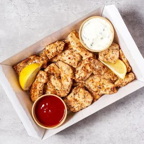 Meal card cover for: Cajun Chicken Bite Sharebox