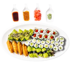 Meal card cover for: Super Vegan Sushi Platter (42 Piece) (soy sauce, ginger, wasabi and Add your favourite sesame sauce).