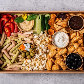 Meal card cover for: The Crisp & Crudite Board