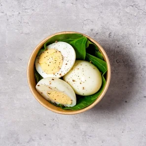 Meal card cover for: Boiled Egg & Spinach Snack Pot