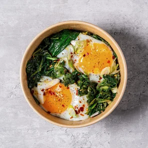 Meal card cover for: Green Shakshuka