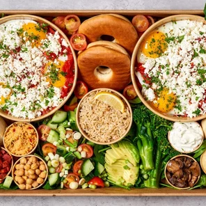 Meal card cover for: The Shakshuka Board
