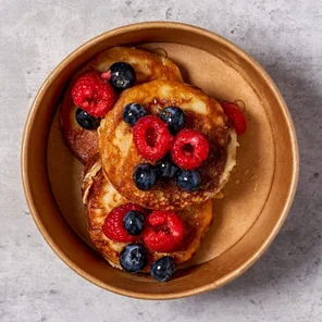 Meal card cover for: Protein Pancakes with Mixed Berries & Honey 🥞🫐🍯