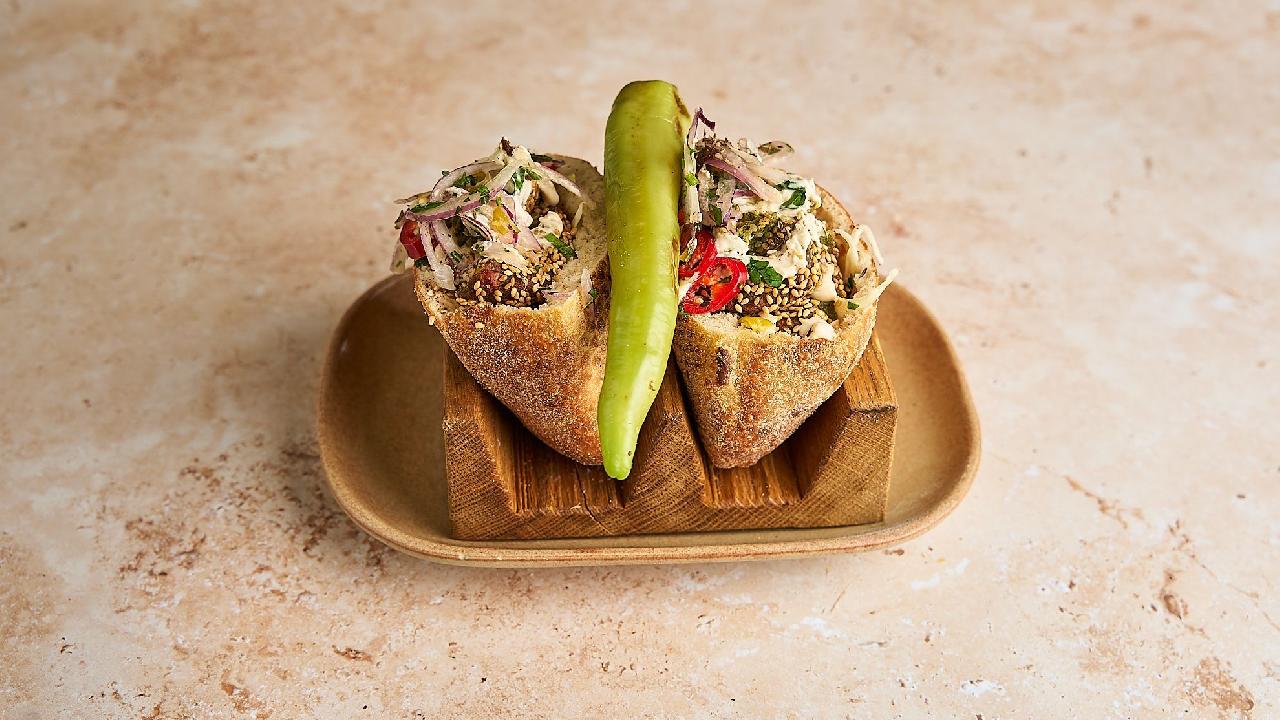 Meal card cover for: Freshly Baked Falafel Pita