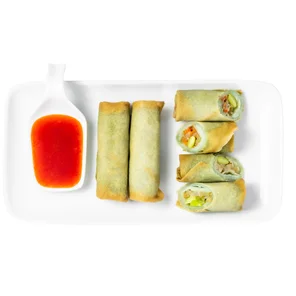 Meal card cover for: Soybean Spring Roll