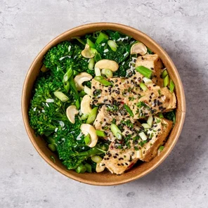 Meal card cover for: Tofu, Broccoli & Coconut Stir-Fry