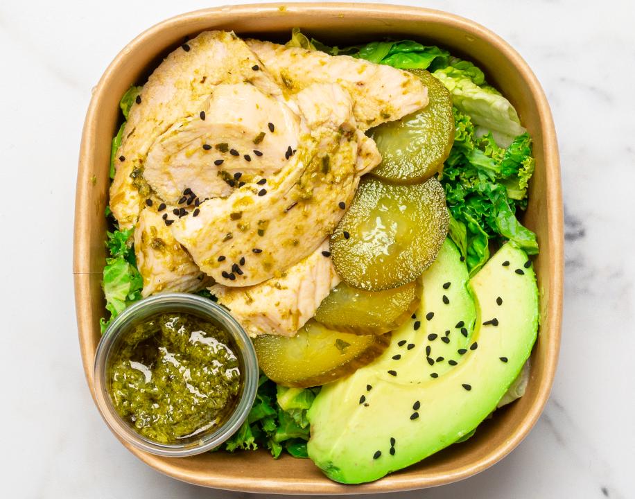 Meal card cover for:  Green Goddess Chicken Power Pot 