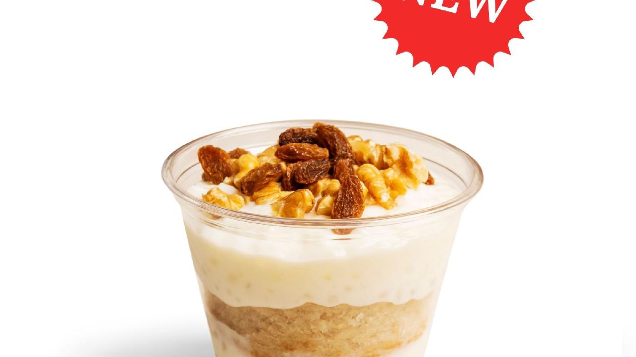 Meal card cover for:  NEW Raisins & Walnut Rice Pudding
