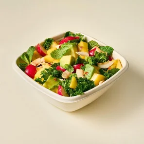 Meal card cover for: Avocado, Mango + Greens