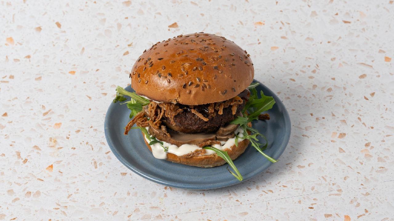 Meal card cover for: Smoky mushroom prime patty
