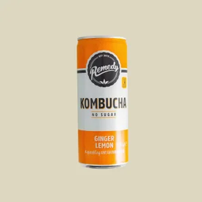 Meal card cover for: Ginger & Lemon Kombucha
