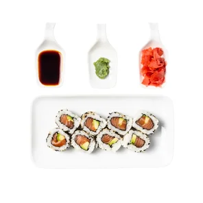 Meal card cover for: Salmon Avocado Uramaki