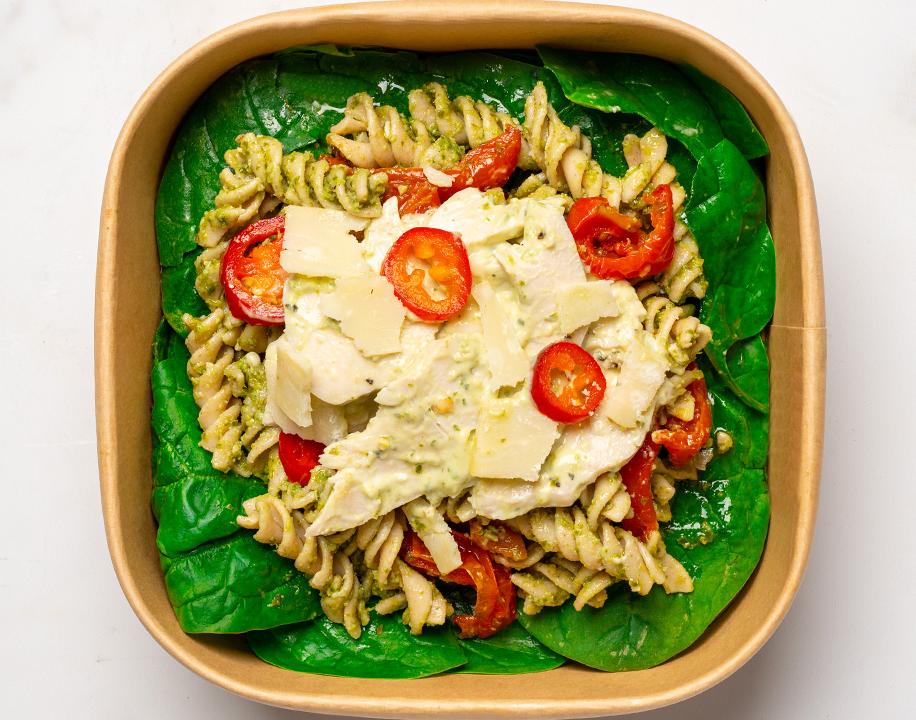 Meal card cover for: Pesto Pollo Pasta Fit Bowl