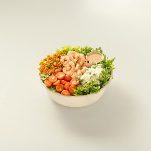 Meal card cover for: Set Salad - The SP Caesar - Black pepper prawns
