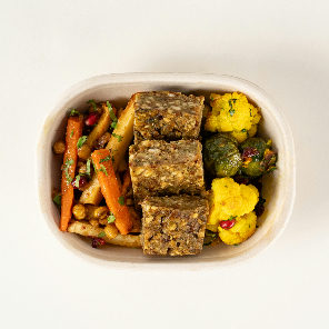 Meal card cover for: Xmas Veggie Lunchbox