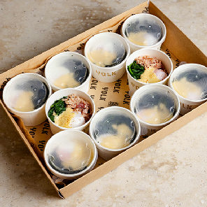 Meal card cover for: Eggs Benedict Platter