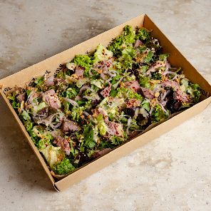 Meal card cover for: Steak Frites Salad Platter