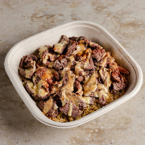 Meal card cover for: Steak Béarnaise Rice Bowl Platter