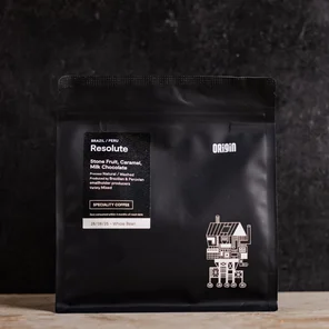 Meal card cover for: Origin Resolute Espresso Ground 250g