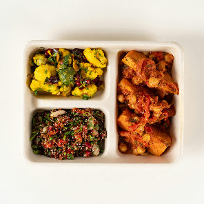 Meal card cover for: Roasted Sweet Potato and Chickpeas Salsa Lunchbox (Winter)