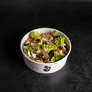 Meal card cover for: Steak Frites salad