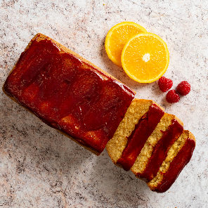 Meal card cover for: Orange & Raspberry Cake (Gluten Free) (Serves 9)