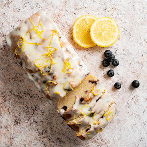 Meal card cover for: Lemon & Blueberry Cake (Vegan) (Serves 9)
