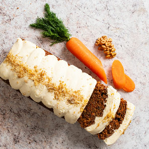 Meal card cover for: Carrot & Walnut Cake (Serves 9)