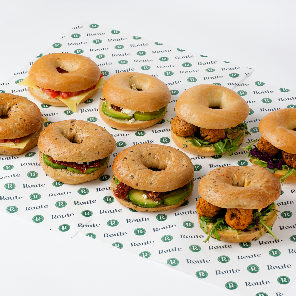 Meal card cover for: Vegetarian Bagel Platter (serves 8)