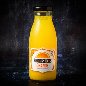 Meal card cover for: Frobishers Orange Juice bottle 250ml