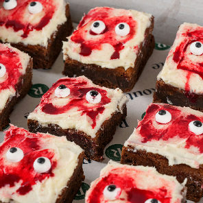 Meal card cover for: Bloodshot Brownie (Serves 12)