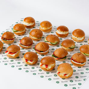 Meal card cover for: Mini Vegetarian Breakfast Roll Platter (20 Per Platter)