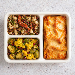 Meal card cover for: Roasted Vegetable Lasagne Lunchbox (Winter)