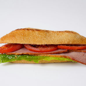 Meal card cover for: Turkey B.L.T Baguette
